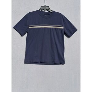 Hollister Men's Heavyweight Boxy Fit T Shirt Sz XS Navy Stripe Casual